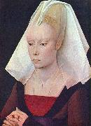 Rogier van der Weyden Portrait einer Dame oil on canvas